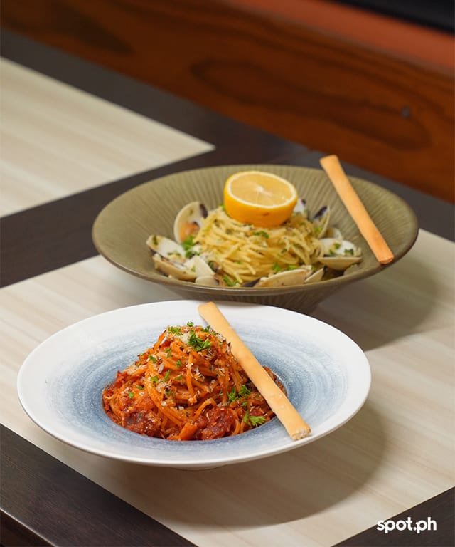 Arabela's best-sellers include the Vongole and Spaghettini al Amatriciana
